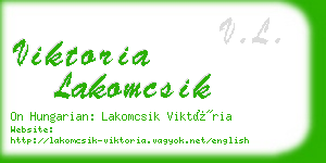viktoria lakomcsik business card